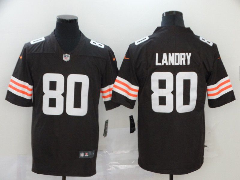 Men Cleveland Browns 80 Landry brown Nike Vapor Untouchable Stitched Limited NFL Jerseys